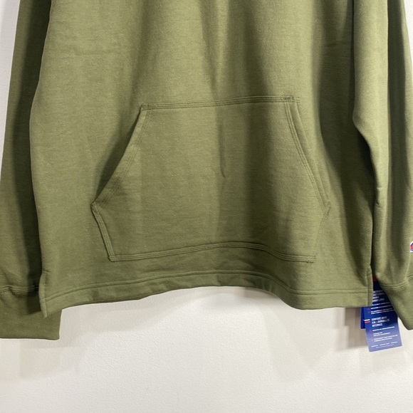 Champion Men's Rugby Collared Reverse Weave Sweatshirt Size Large Olive NWT - Picture 4 of 12
